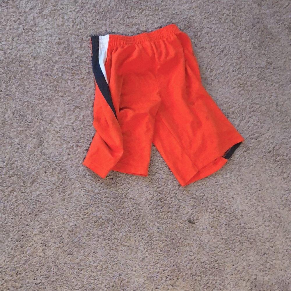 Boys Large neon orange silk shorts